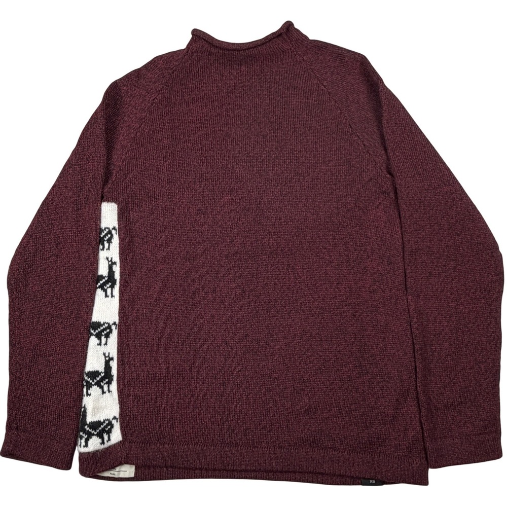Paka Unisex The Cusco Sweater Burgundy XS - Picture 7 of 12